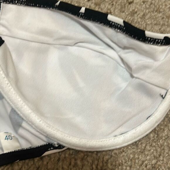 La Roche Women's L Tropical Print Bikini Set Black White Underwire Swimsuit New - Picture 10 of 11